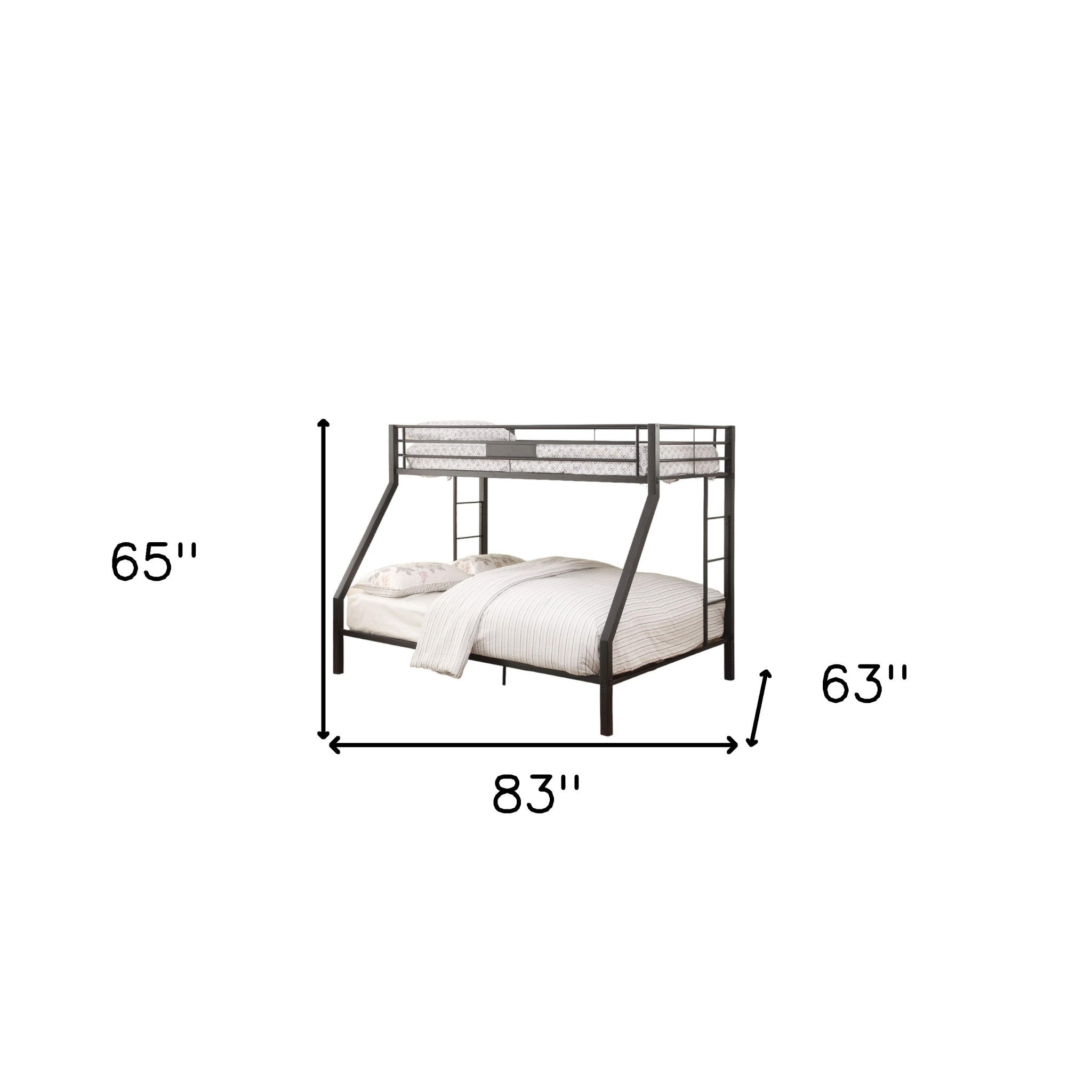 Twin Over Queen Bunk Bed-4